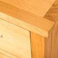 Top corner - Newlyn Oak 3 over 4 Drawer Chest