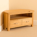 Newlyn Oak Corner TV Stand by Roseland Furniture