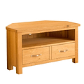 Newlyn Oak Corner TV Stand by Roseland Furniture