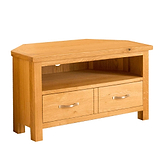 Newlyn Oak Corner TV Stand by Roseland Furniture