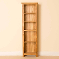 Newlyn Oak Narrow Bookcase by Roseland Furniture