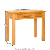 Newlyn Oak Laptop Desk - Size Guide