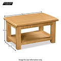 Zelah Oak Coffee Table - Size Guide