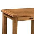 Zelah Oak Small Computer Desk - Close up of desk top and drawer