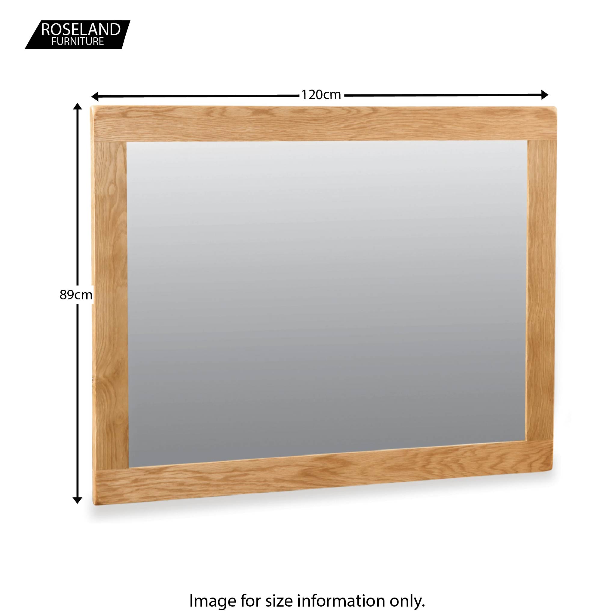 Zelah Oak Rustic Waxed Mirror | Solid Oak