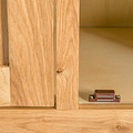 close up of magnetic door stopper