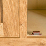 close up of magnetic door stopper