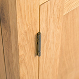 close up of exposed hinge