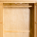 Surrey Oak Double Wardrobe - Close up of hanging rail