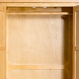 Surrey Oak Double Wardrobe - Close up of hanging rail