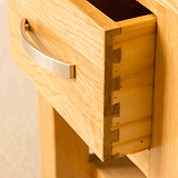 Dovetail joints on a London Oak Lamp Table