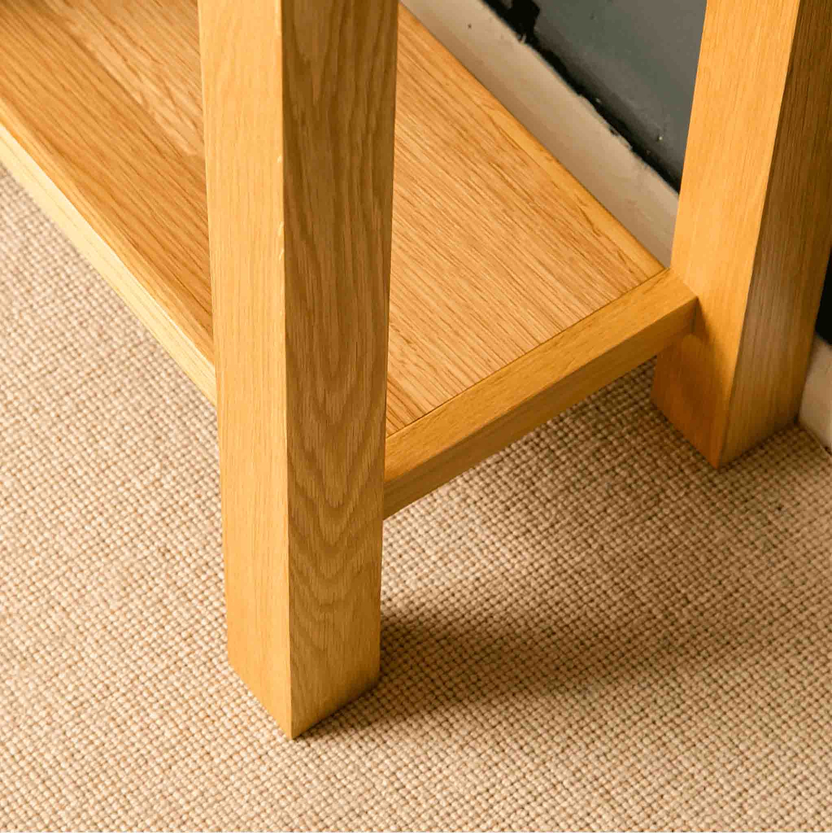 Shelf on a London Oak Telephone Table by Roseland Furniture
