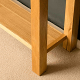 Legs of the London Oak Console Table by Roseland Furniture