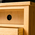 Low view of a London Oak 90cm TV Stand