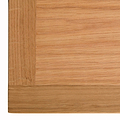 London Oak Small Bookcase - Close up of oak top corner