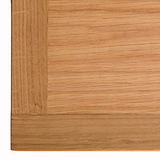 London Oak Small Bookcase - Close up of oak top corner