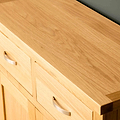 Wood grain on a London Oak Small Sideboard.