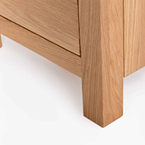 London Oak Chest - Close up of foot