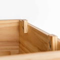  Stay lugs on the back of drawers on the  London Oak Tallboy Chest
