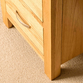 Feet on a London Oak Tallboy Chest.