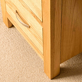 Feet on a London Oak Tallboy Chest.