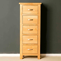 London Oak Wellington Chest by Roseland Furniture. 