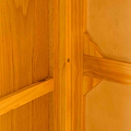 Wooden supports add strength to Roseland Furniture. 