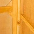 Wooden supports on a London Oak Large Wardrobe.
