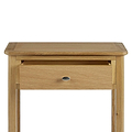 Alba Oak Telephone Table - Close up of drawer front