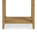Alba Oak Telephone Table - Close up of lower shelf and legs
