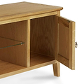 Alba Oak Large 120cm TV Stand - Close up of inside cupboard