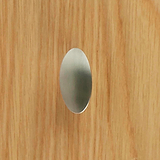 Alba Oak Large 120cm TV Stand - Close up of door handle