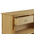 Alba Oak Small Sideboard - Close up of top of sideboard