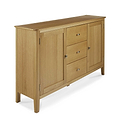 Alba Oak Large Sideboard Unit by Roseland Furniture
