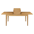 Alba Oak 150-200cm Extending Table - With extension section opening