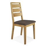 Alba Oak Ladder Back Dining Chair by Roseland Furniture