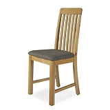 Alba Oak Slatted Dining Chair - Angled view