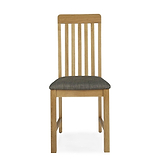 Alba Oak Slatted Dining Chair - Front view