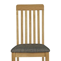 Alba Oak Slatted Dining Chair - Close up of slatted back rest