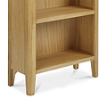 Alba Oak Small Bookcase -Close up of base of bookcase