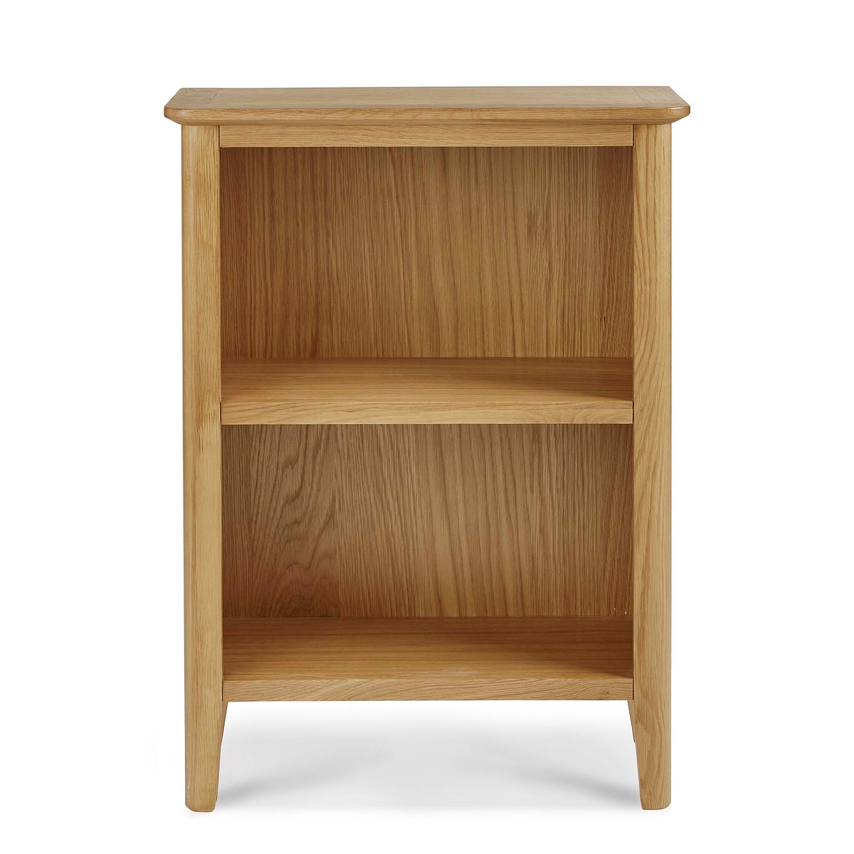 Alba Oak Small Bookcase - Front view