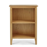 Alba Oak Small Bookcase - Front view