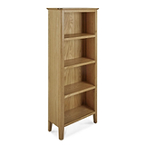 Alba Oak Slim Bookcase by Roseland Furniture