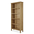 Alba Oak Large Bookcase - Side view
