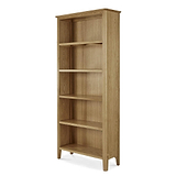 Alba Oak Large Bookcase - Side view