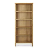 Alba Oak Large Bookcase - Front view