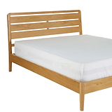 Alba Oak Bed Frames - Close up of  bed head