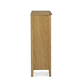 Alba Oak 2 Over 3 Chest of Drawers - Side on view