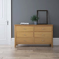 Alba Oak 6 Drawer Chest Unit lifestyle view