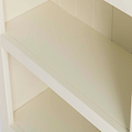 Farrow Cream Narrow Bookcase - Close up of shelf